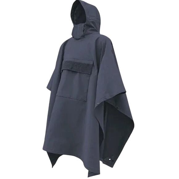 Hazard 4 Regular Poncho Villa Technical Softshell Poncho Navy Blue Mk. 2 NWOT - Picture 1 of 7